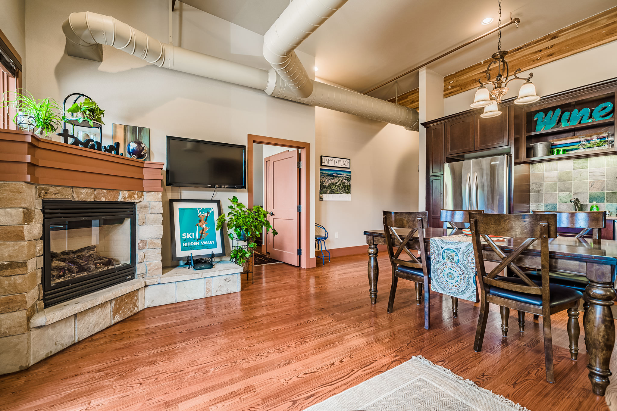 Loft kitchen design AirBnB